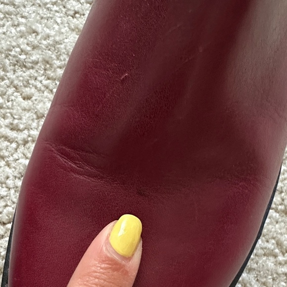 Franco Sarto Balin Lug Sole Chelsea Ankle Boots Red Maroon Chunky Women’s 10? - Picture 9 of 9